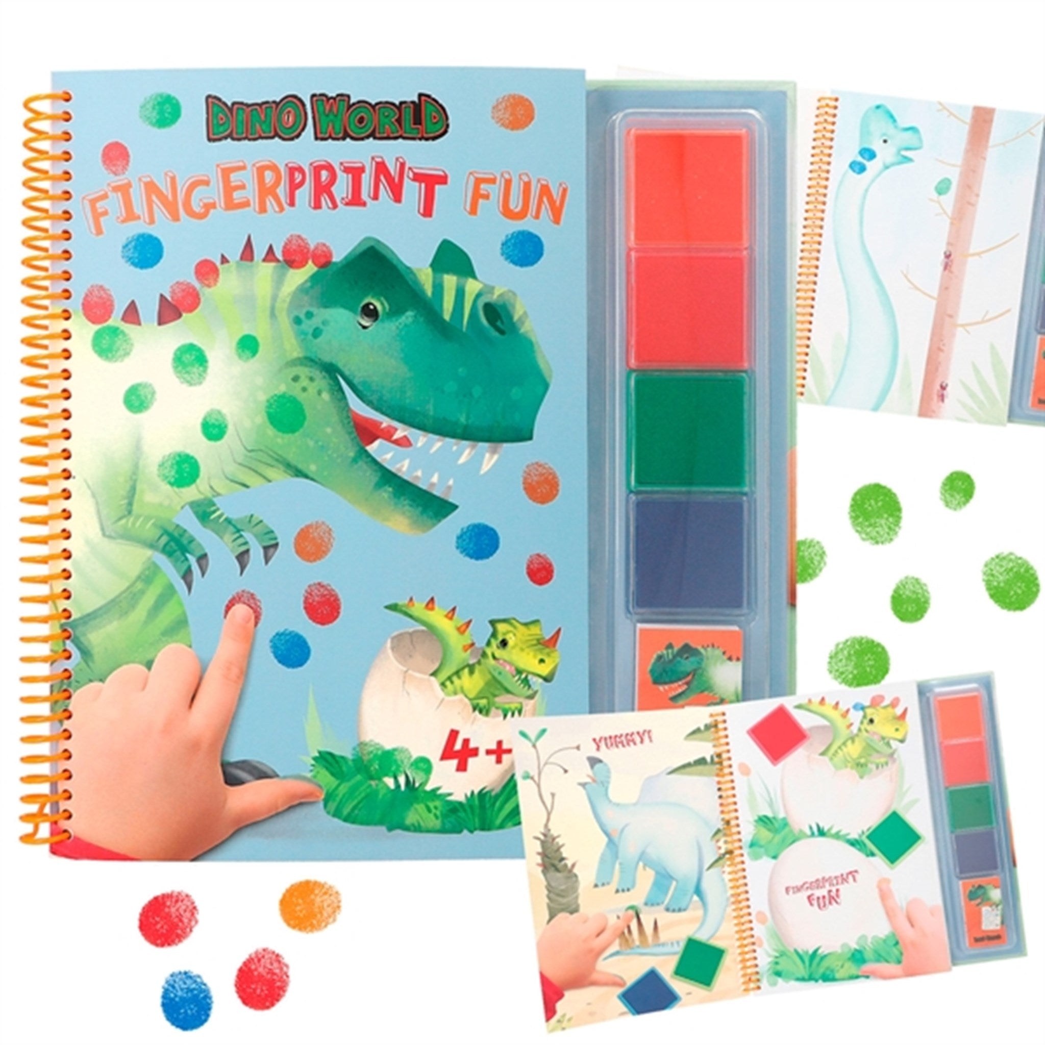 Dino World Fingerprint Fun Book