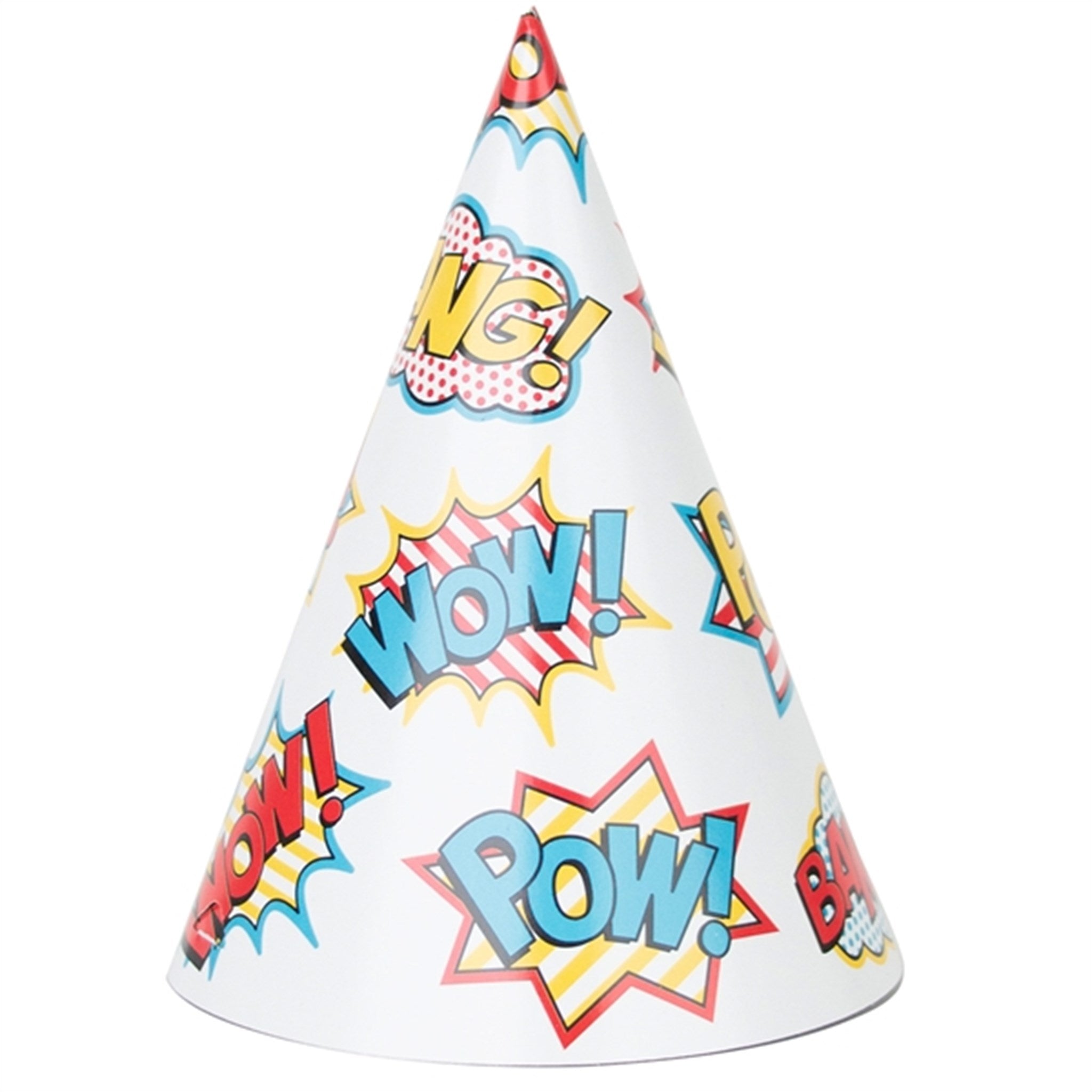 My Little Day Super Heroes Party Hats 8 pcs