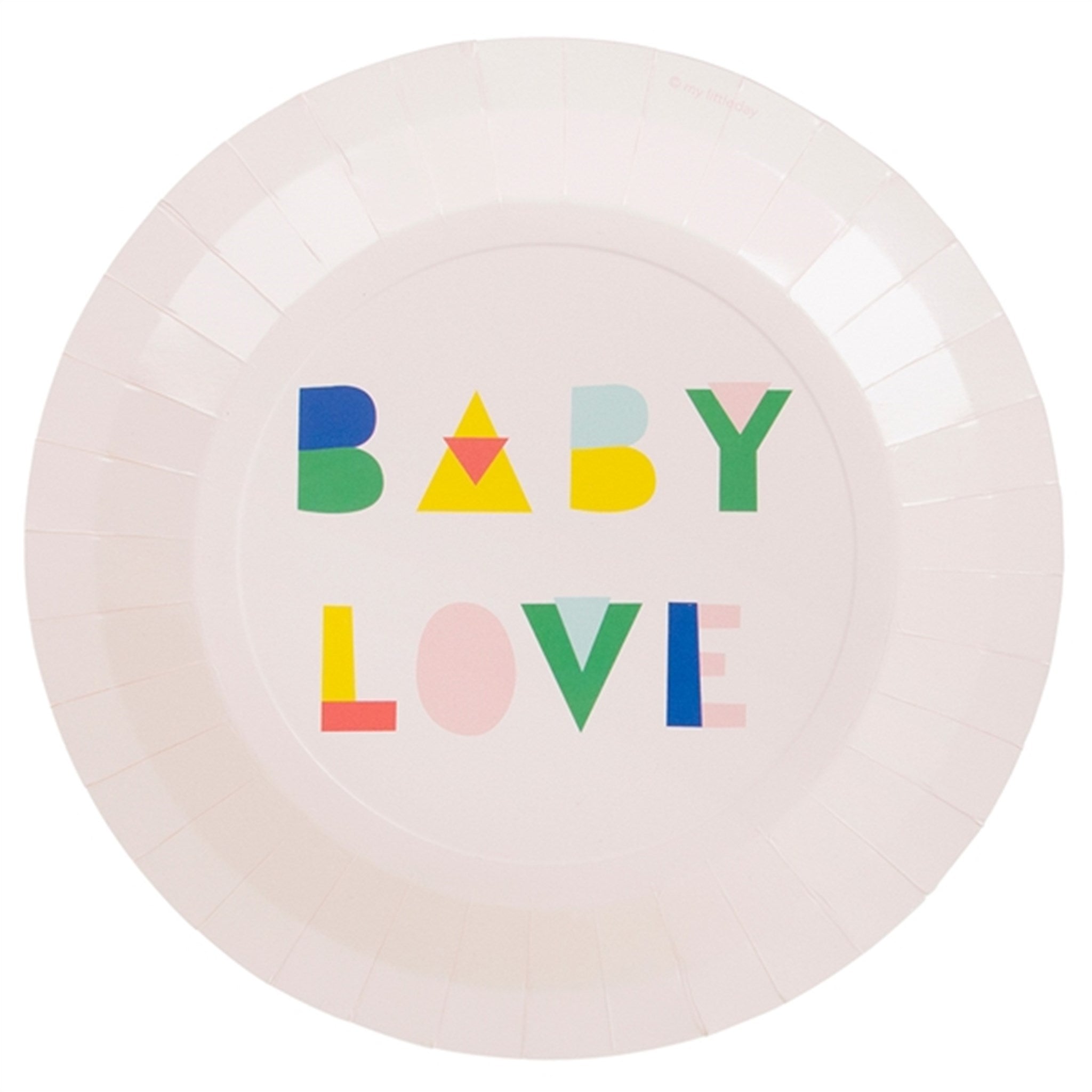 My Little Day Babyshower Nude Plates 8 pcs