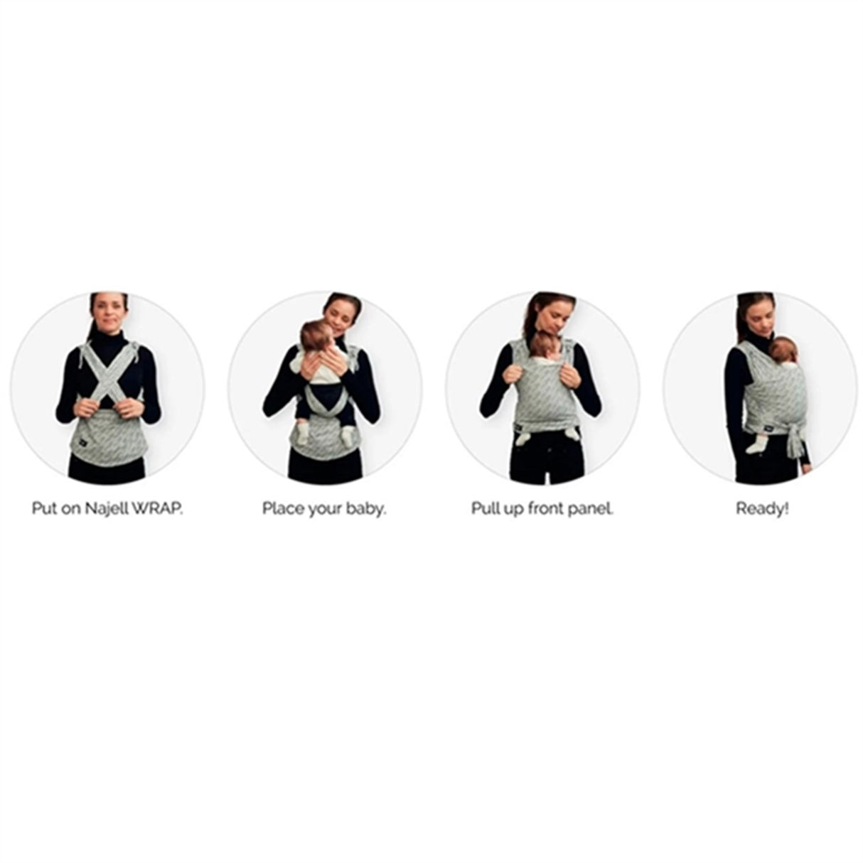 Najell Baby Wrap Zebra Brown