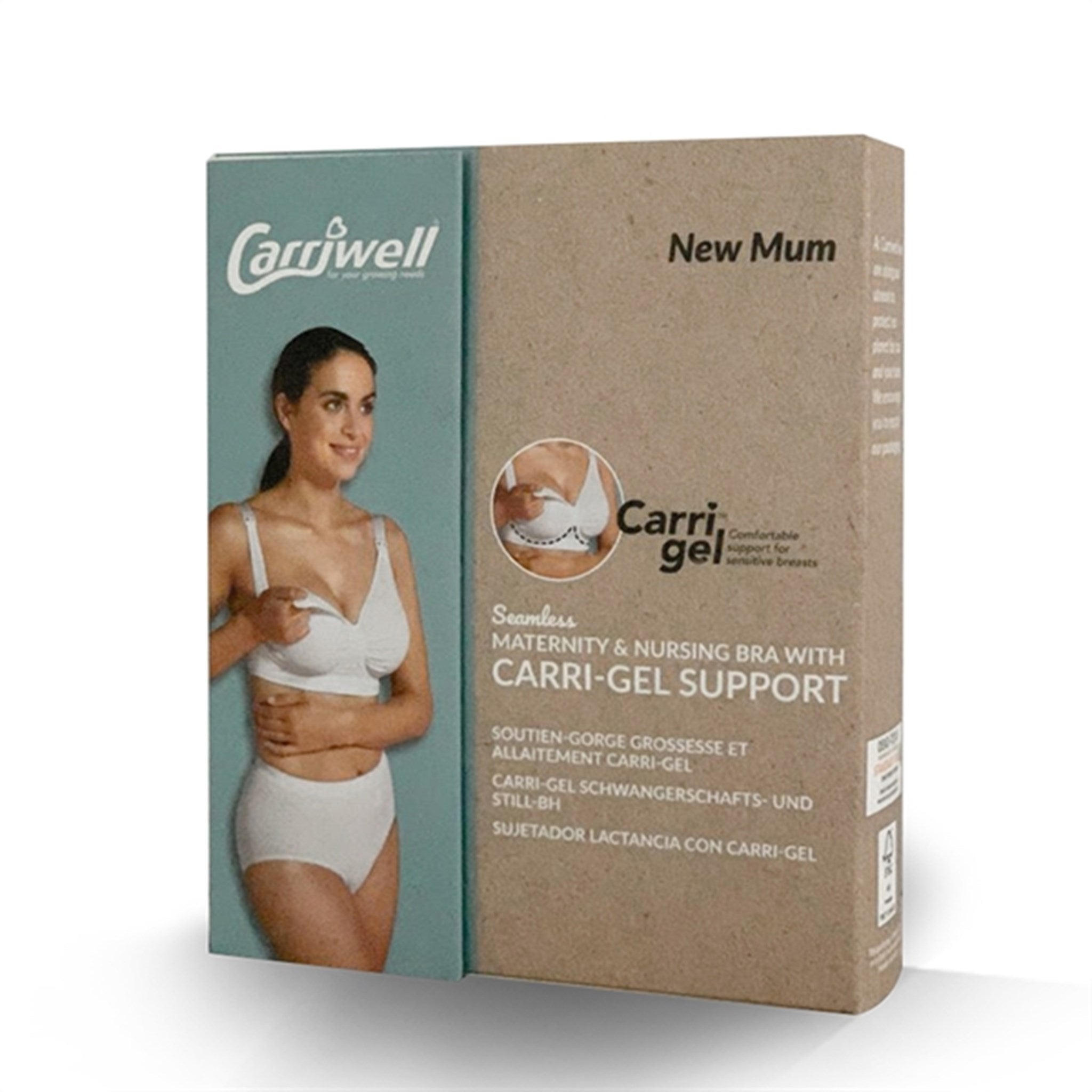 Carriwell Maternity And Nursing Bra With Carri-Gel Support Honey 9