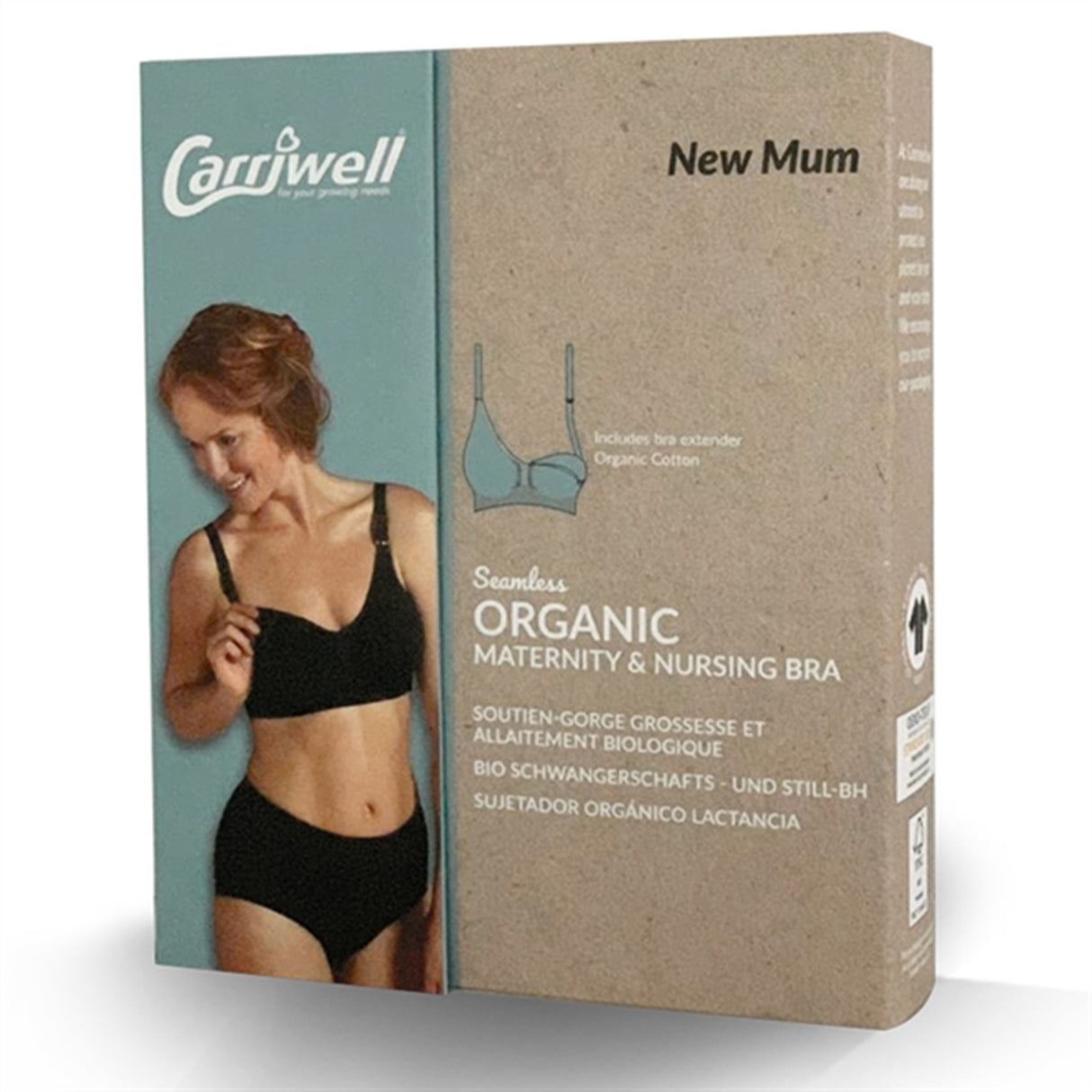 Carriwell Organic Maternity And Nursing Bra White