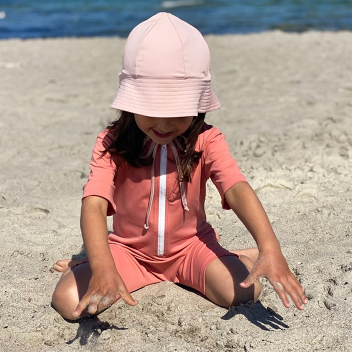 Petit Crabe Morocco Noe Clover Sunsuit with Zipper