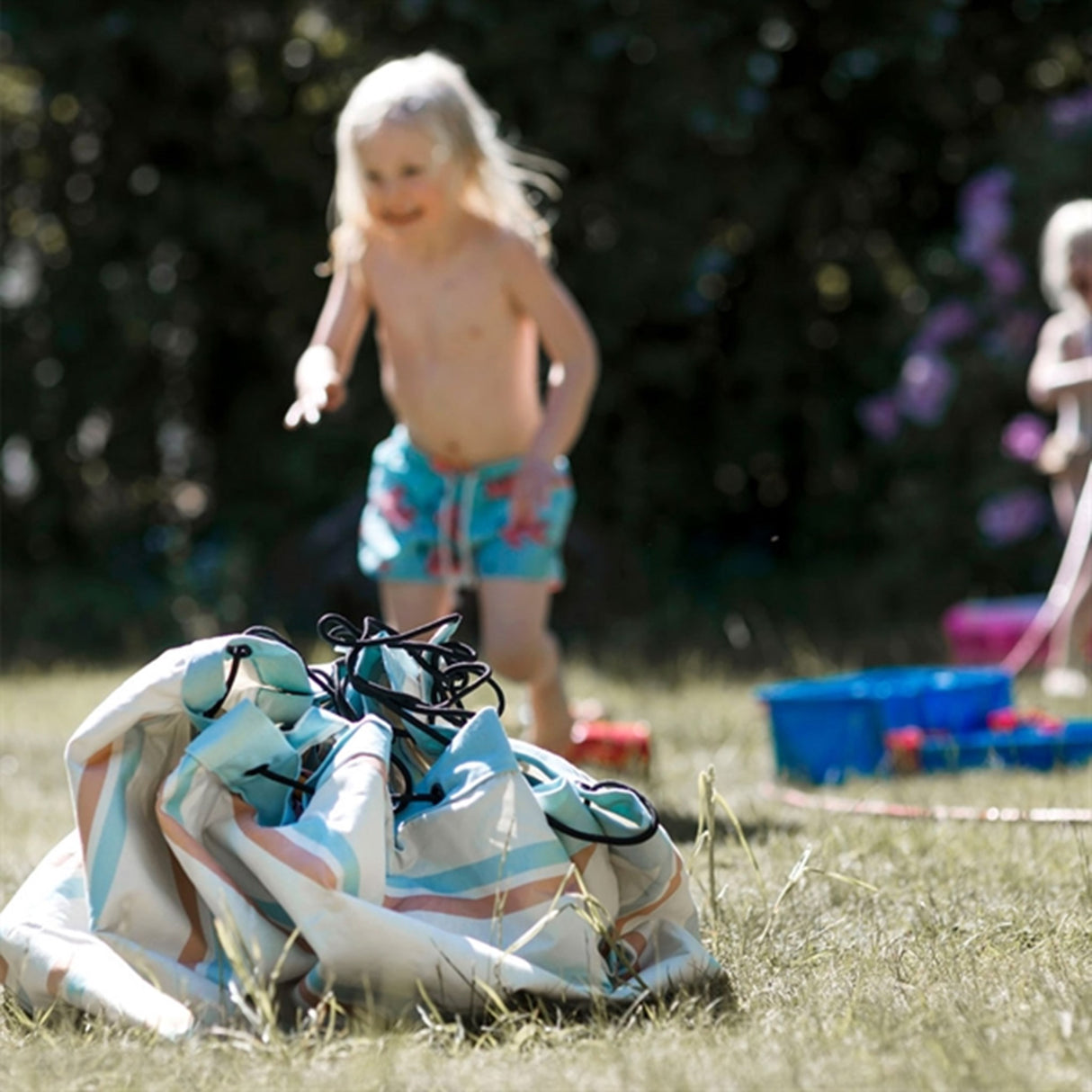 Play&Go 2-in-1 Play Mat Outdoor Stripes