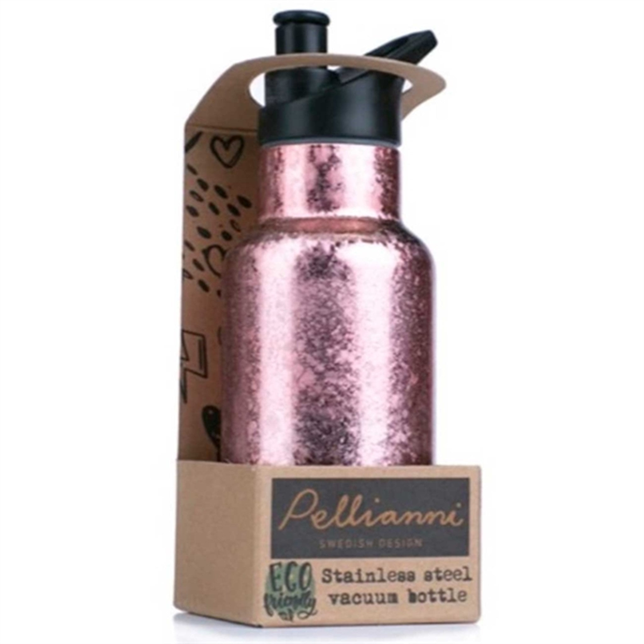 Pellianni Stainless Steel Bottle 350ml Rose