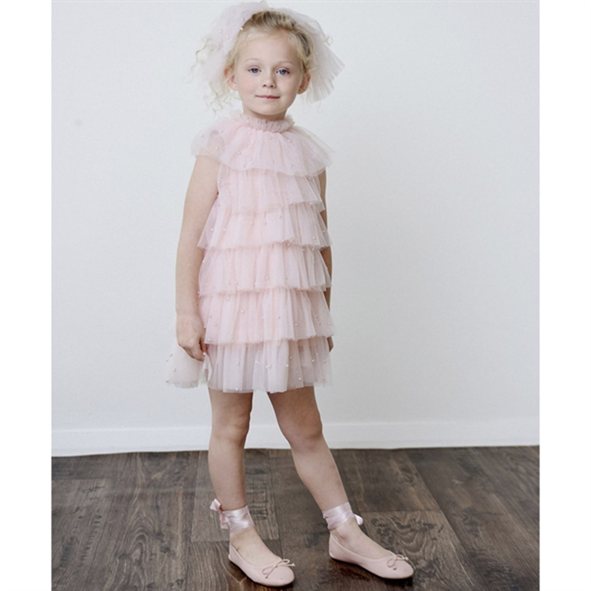 Dolly by Le Petit Tom Pearl Tutully Tiered Tulle Tuttu Dress Pink