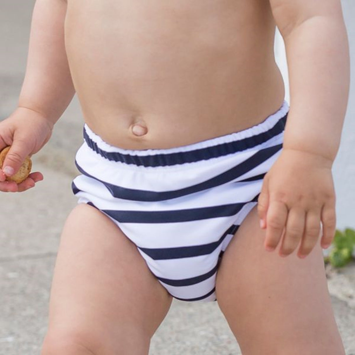 Petit Crabe Blue/White Swimpants