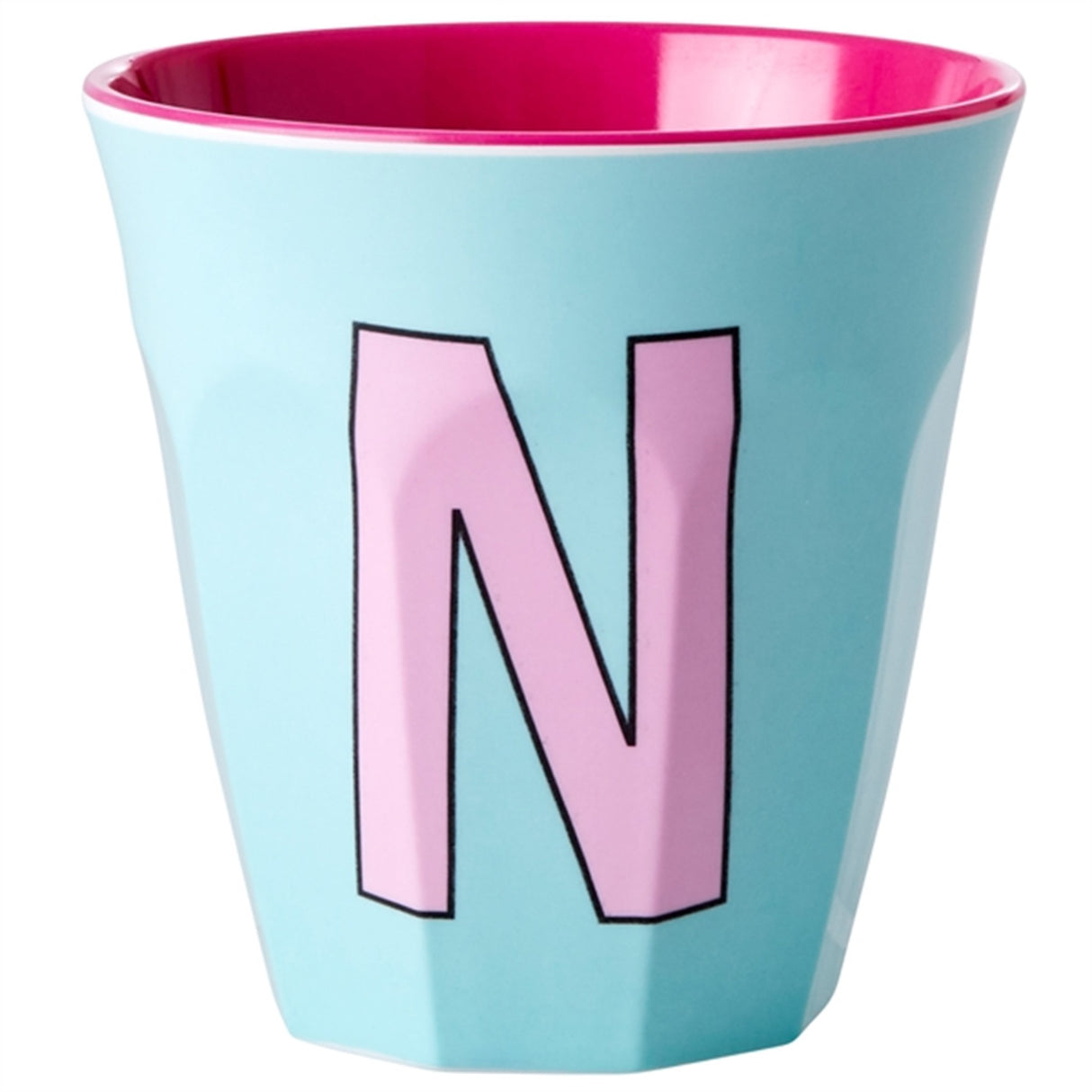 RICE Pinkish Colors Melamine Alphabet Cup