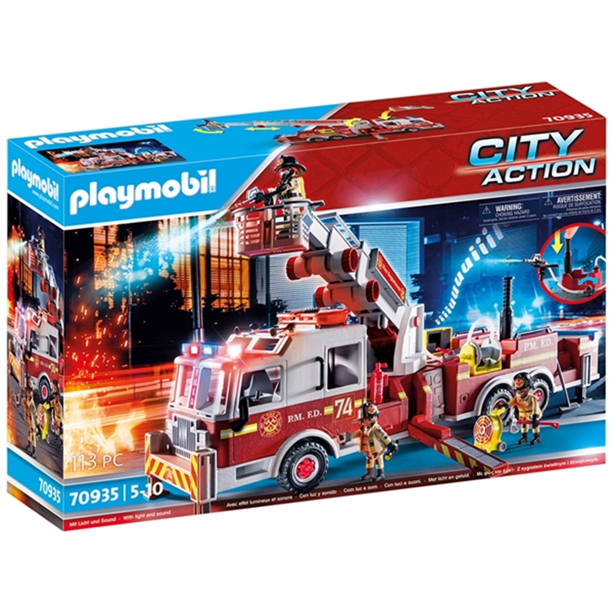 Buy Playmobil® City Action - US Fire Engine with Tower Ladder 
