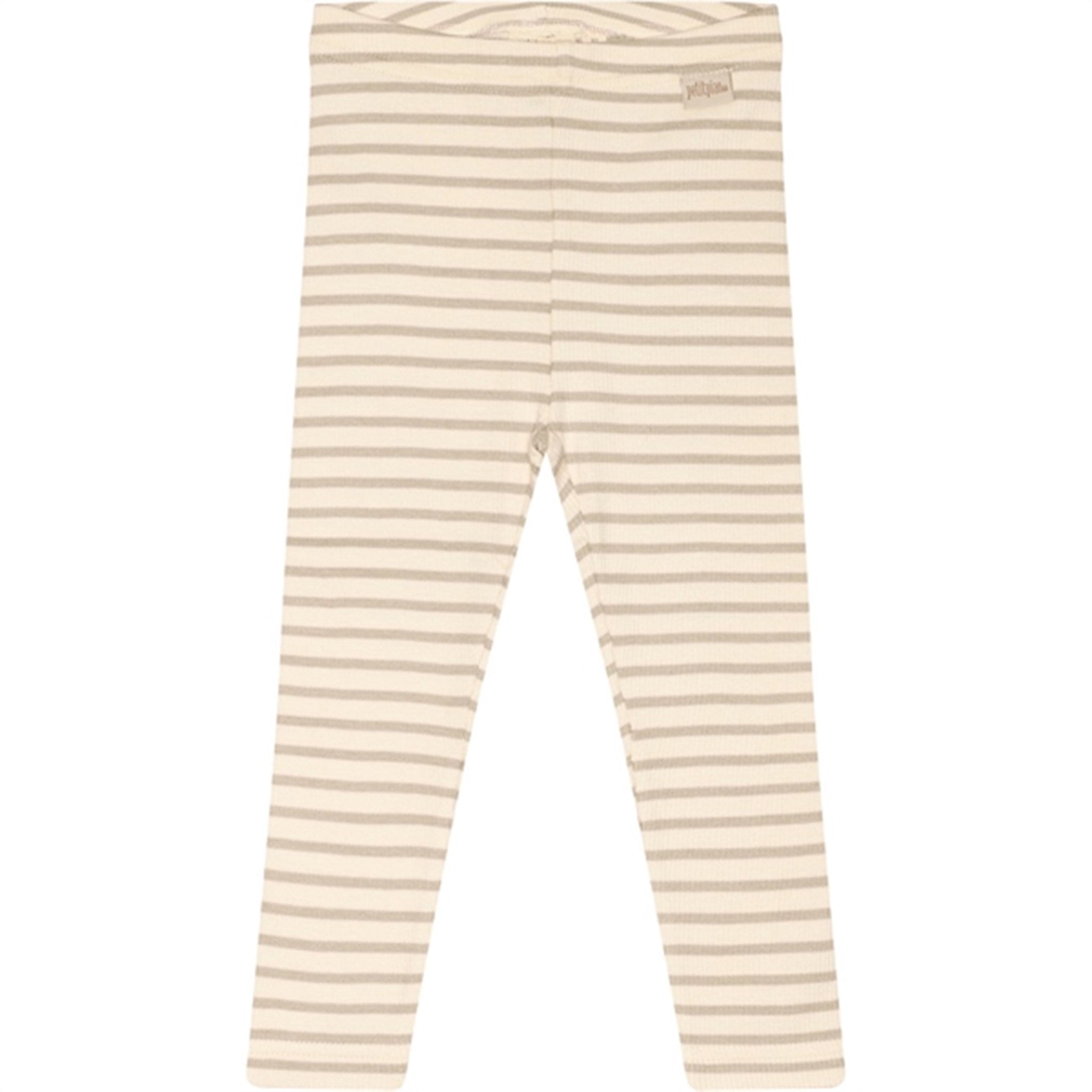 Petit Piao® Simply Taupe Leggings Modal Striped