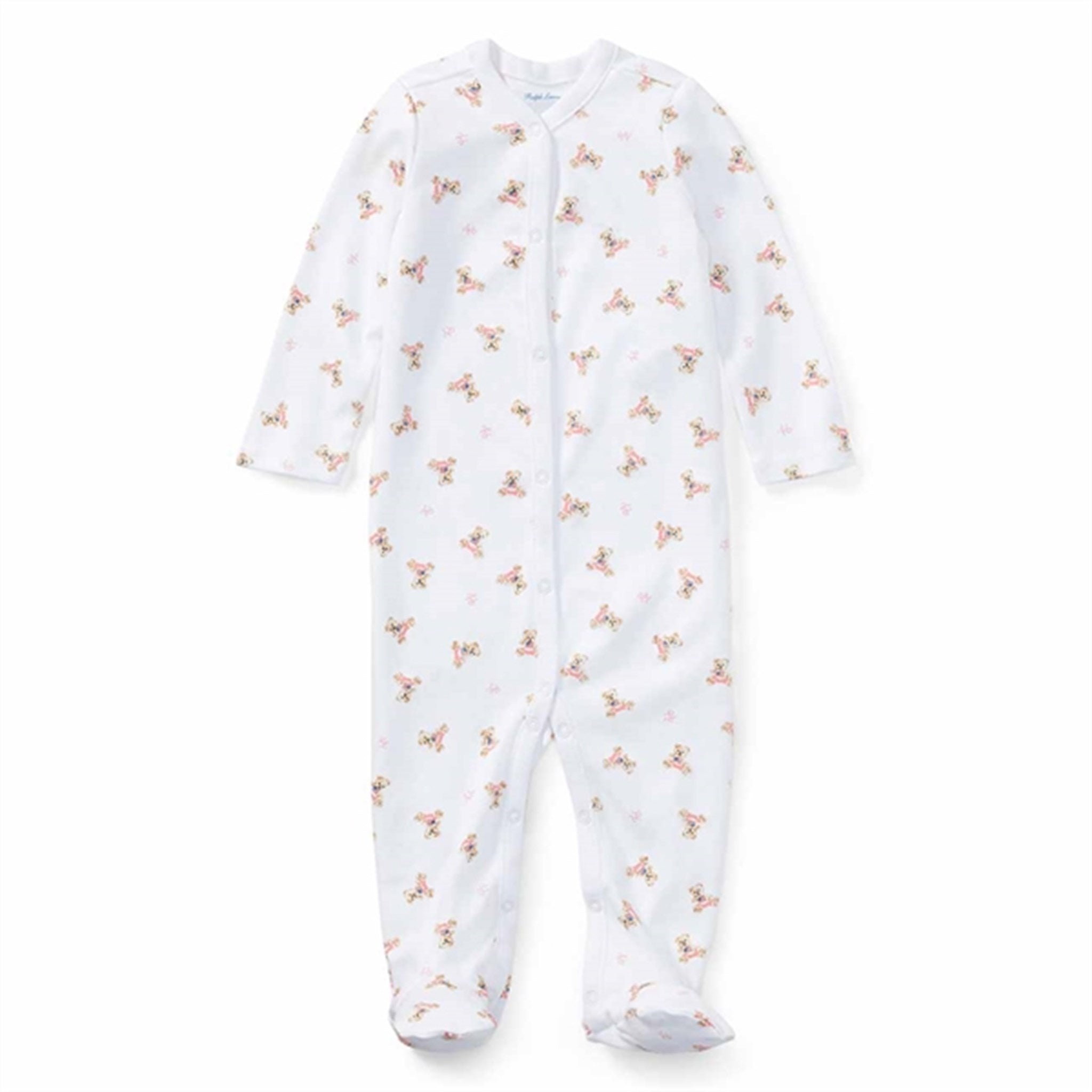 Polo Ralph Lauren Baby Girl One Piece Coverall Bear White