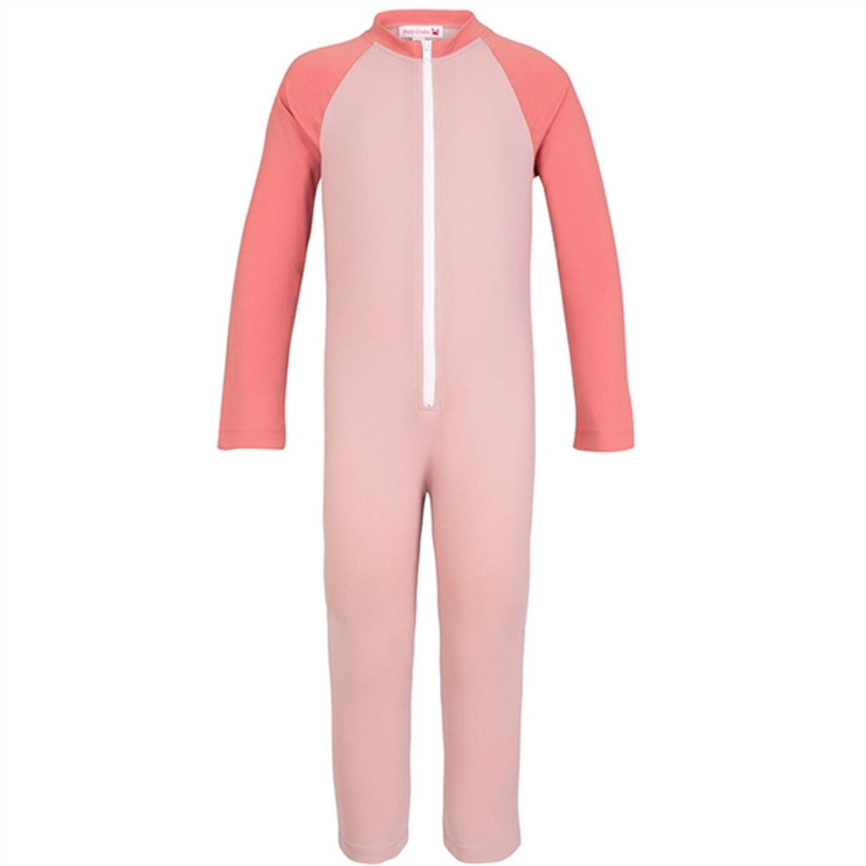 Petit Crabe Rose Nude/Morocco Multi Color Sunsuit with Zipper