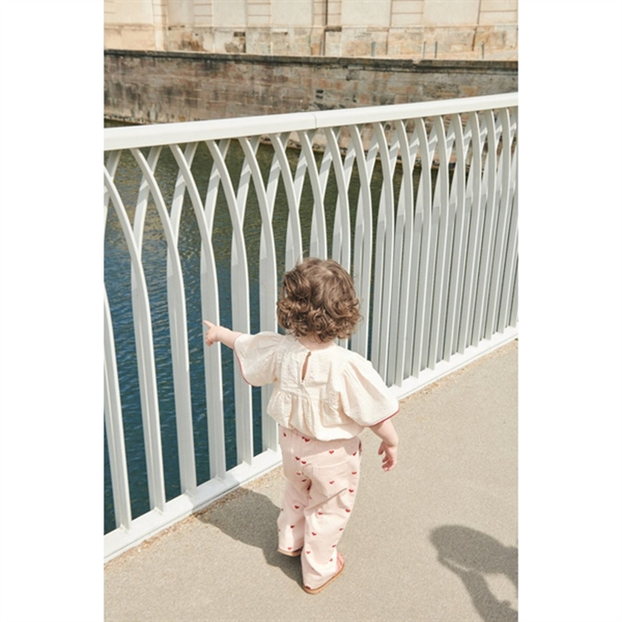 Copenhagen Colors Dusty Rose W Cream Stripe Seersucker Blouse