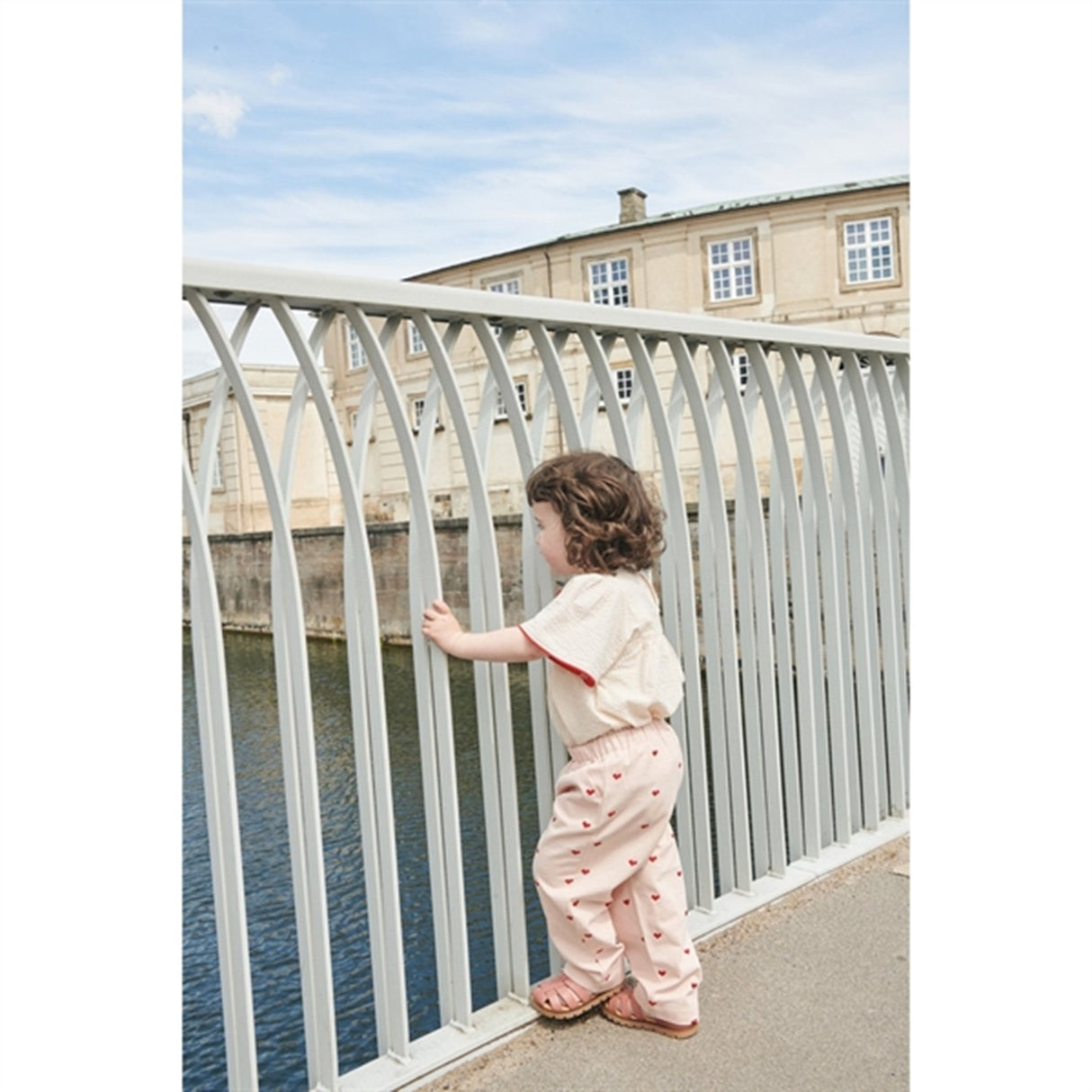 Copenhagen Colors Dusty Rose W Cream Stripe Seersucker Blouse