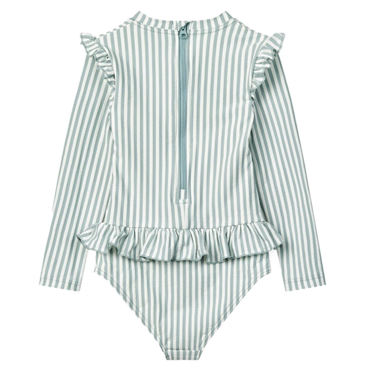 Liewood Sille Seersucker Swimsuit Y/D Stripe Sea Blue/White