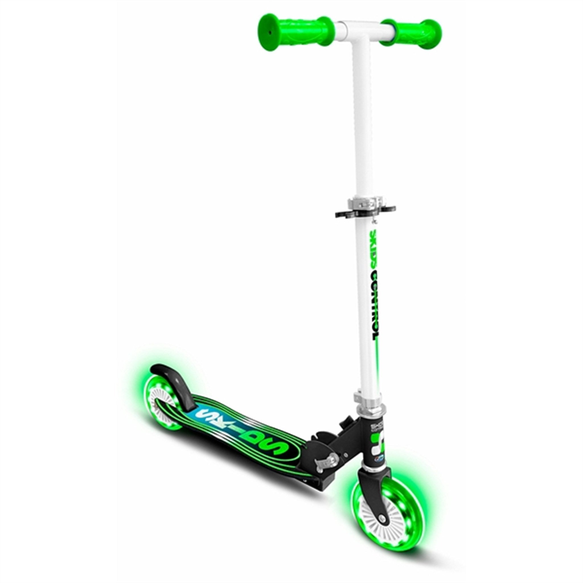 Skids Control Foldable Scooter w. Light Green