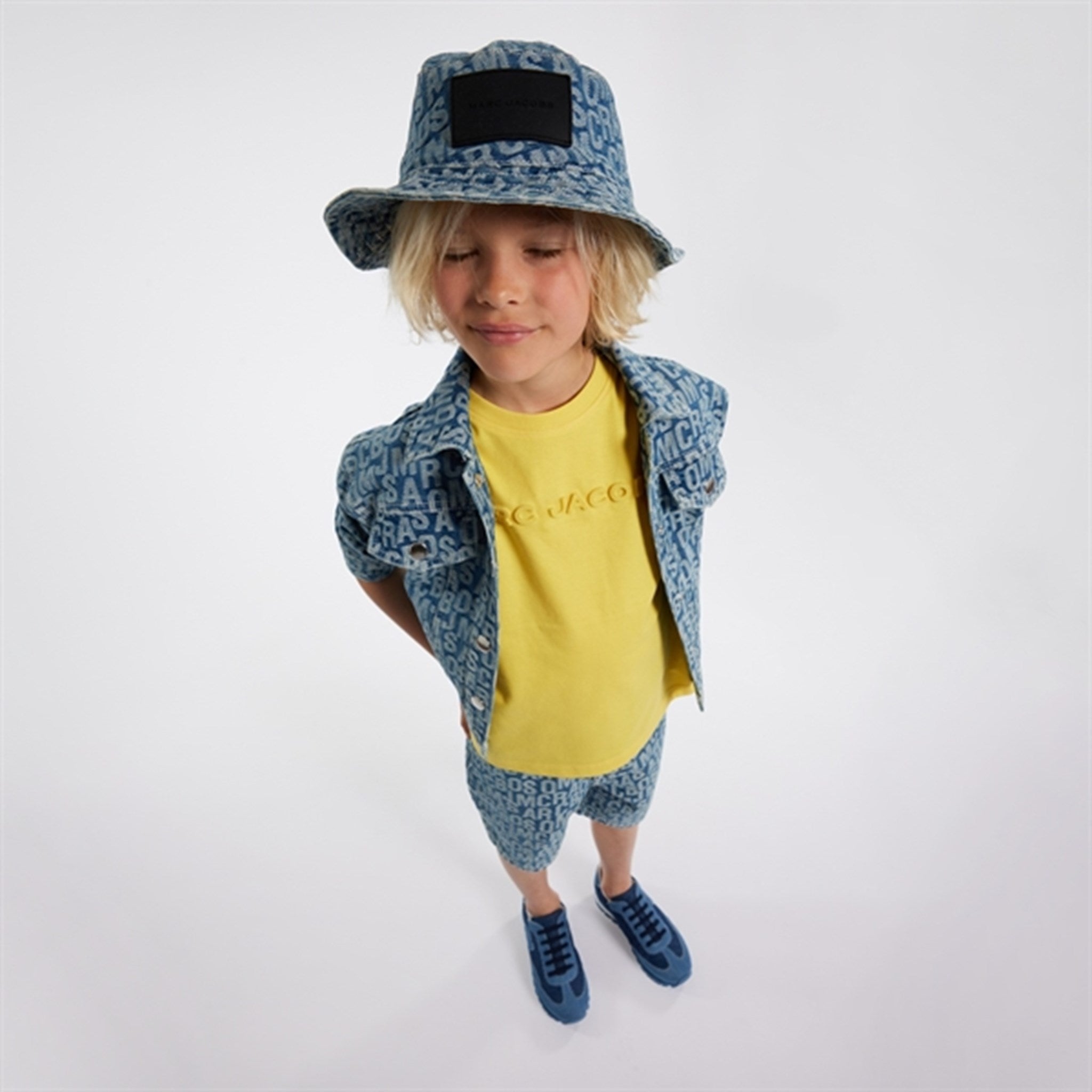 Little Marc Jacobs Denim Blue Bucket Hat 2