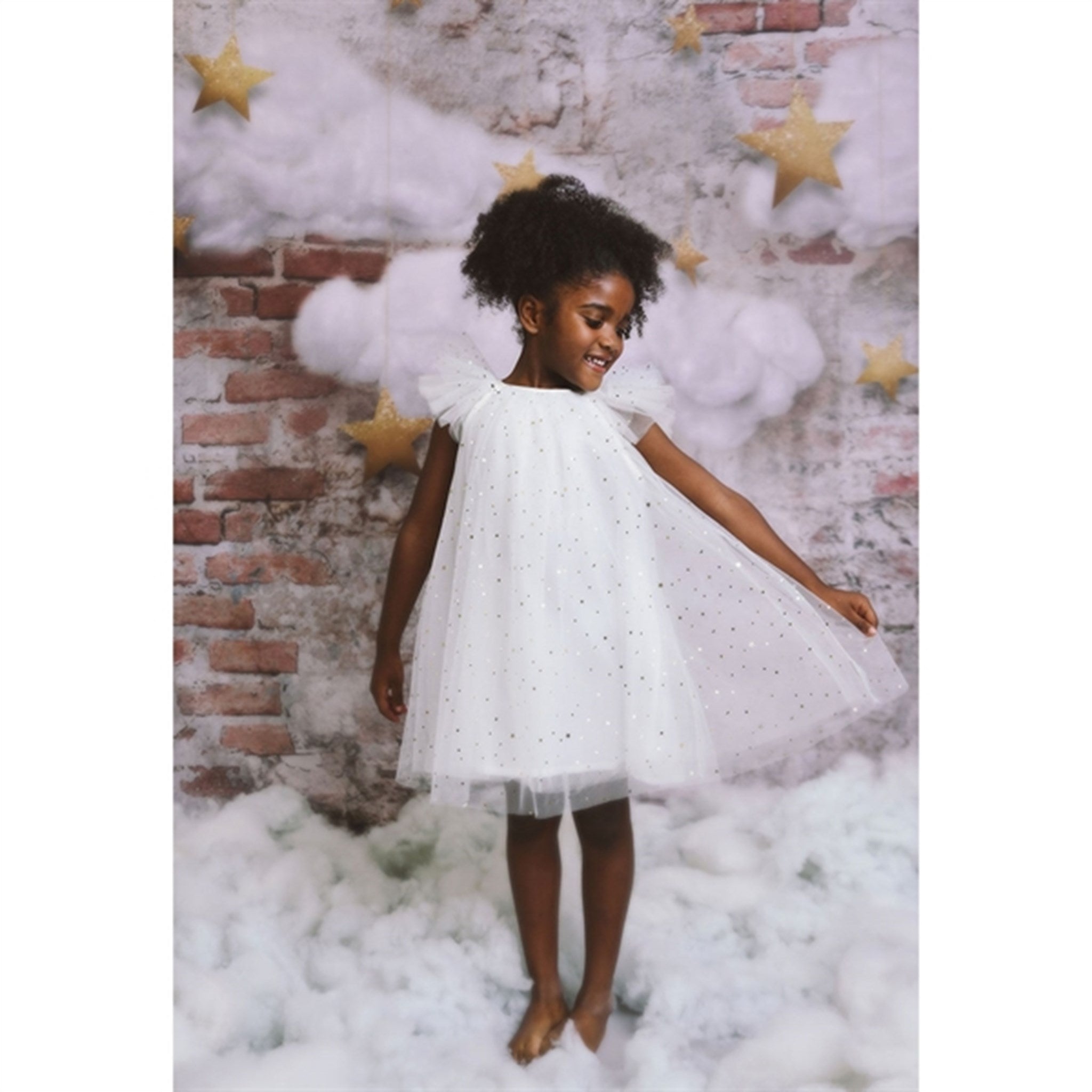 Dolly by Le Petit Tom Fairy Tulle Dress Off White 2