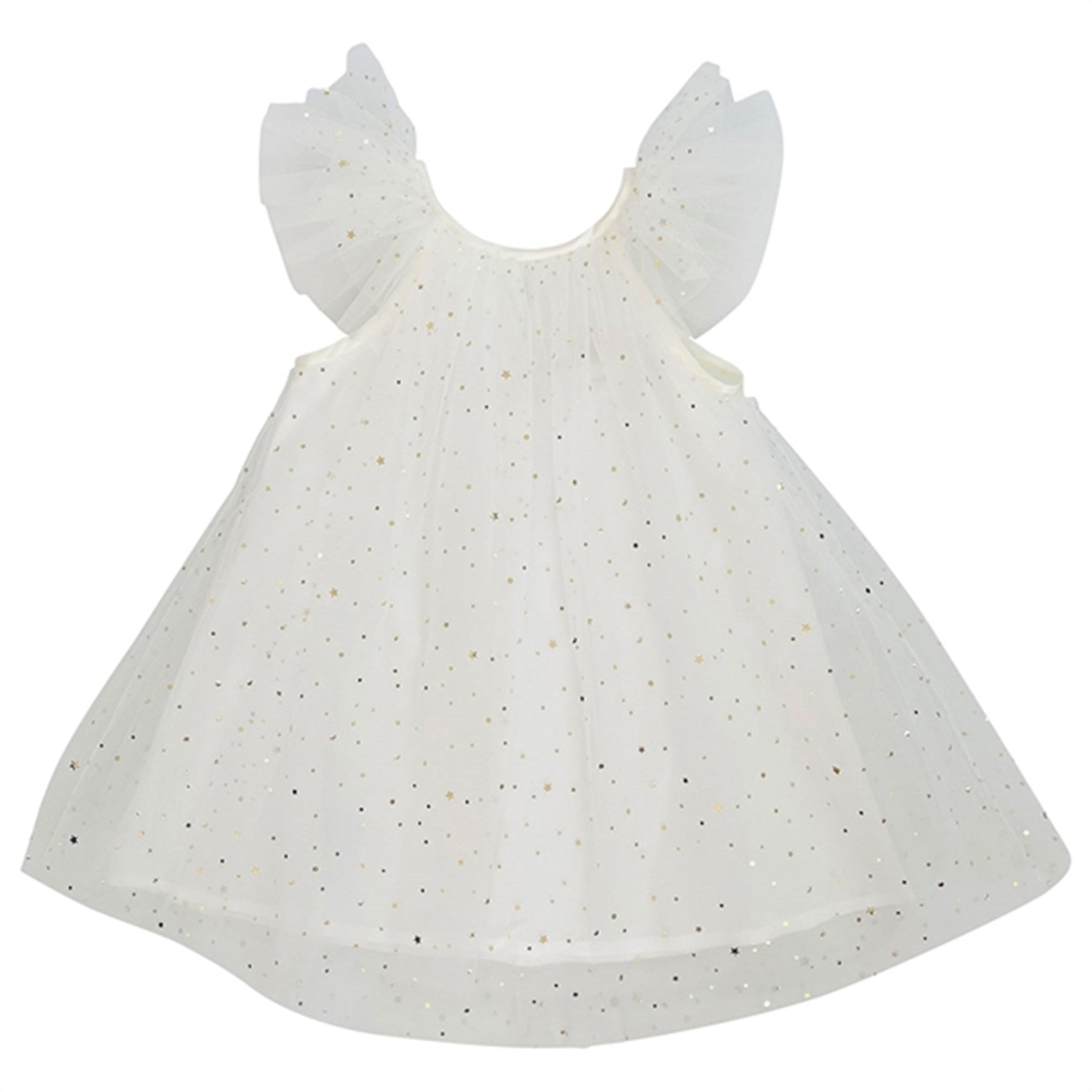 Dolly by Le Petit Tom Fairy Tulle Dress Off White