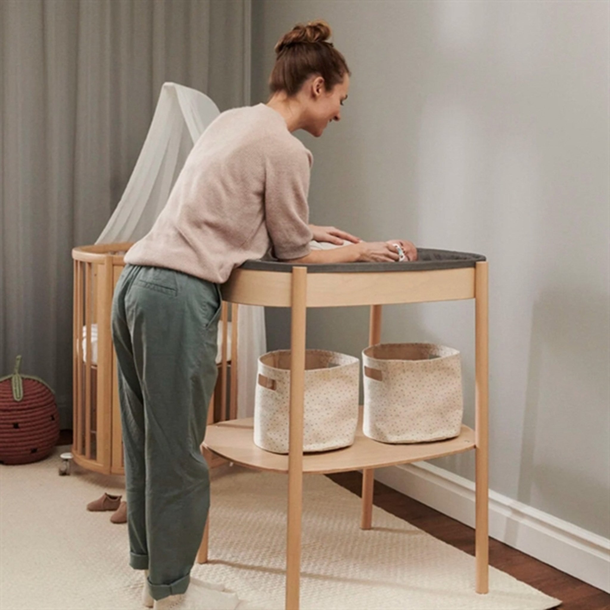Stokke® Sleepi™ Changing Table Shelf Basket 2