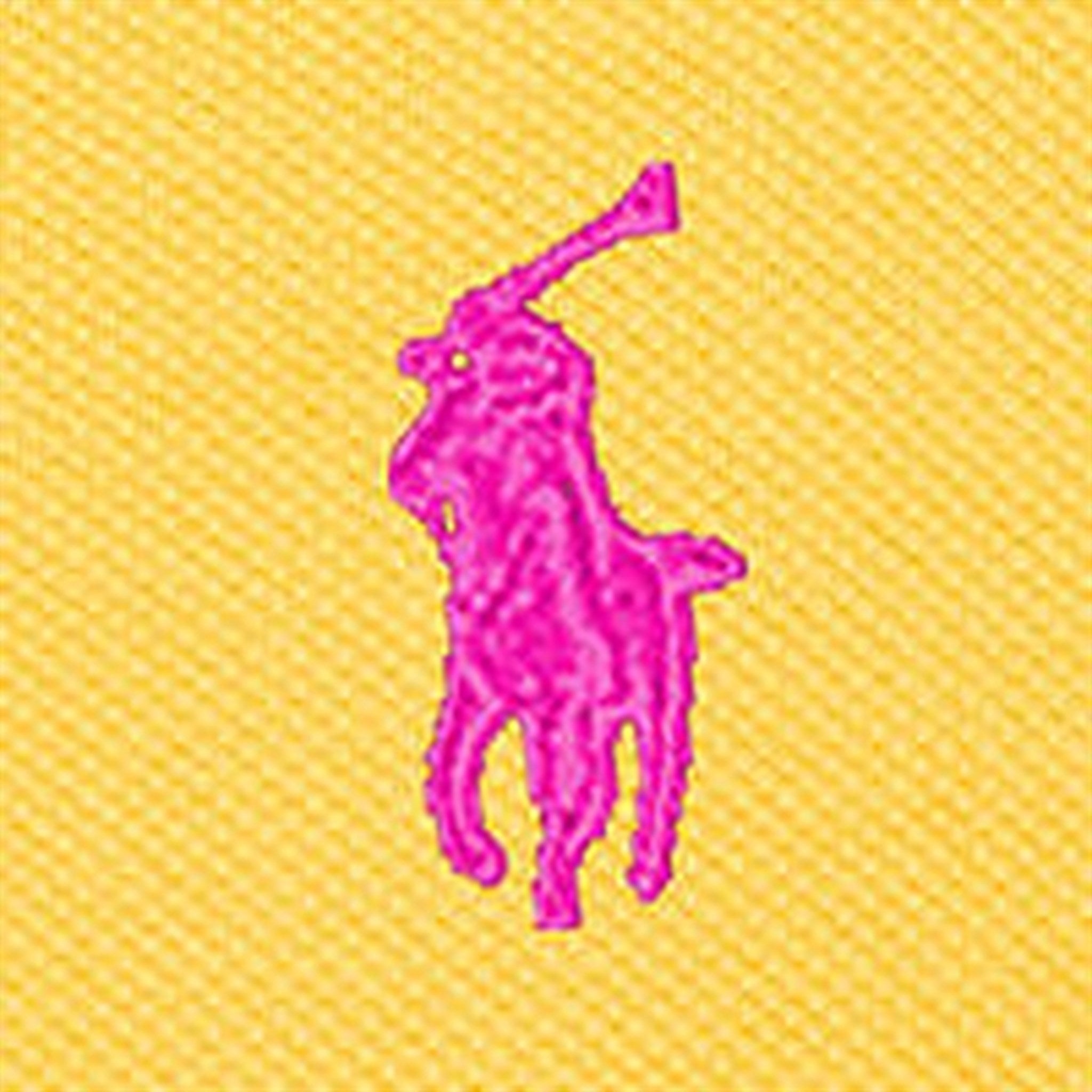 Ralph Lauren Baby Shortall Chrome Yellow W/ Bright Pink 3