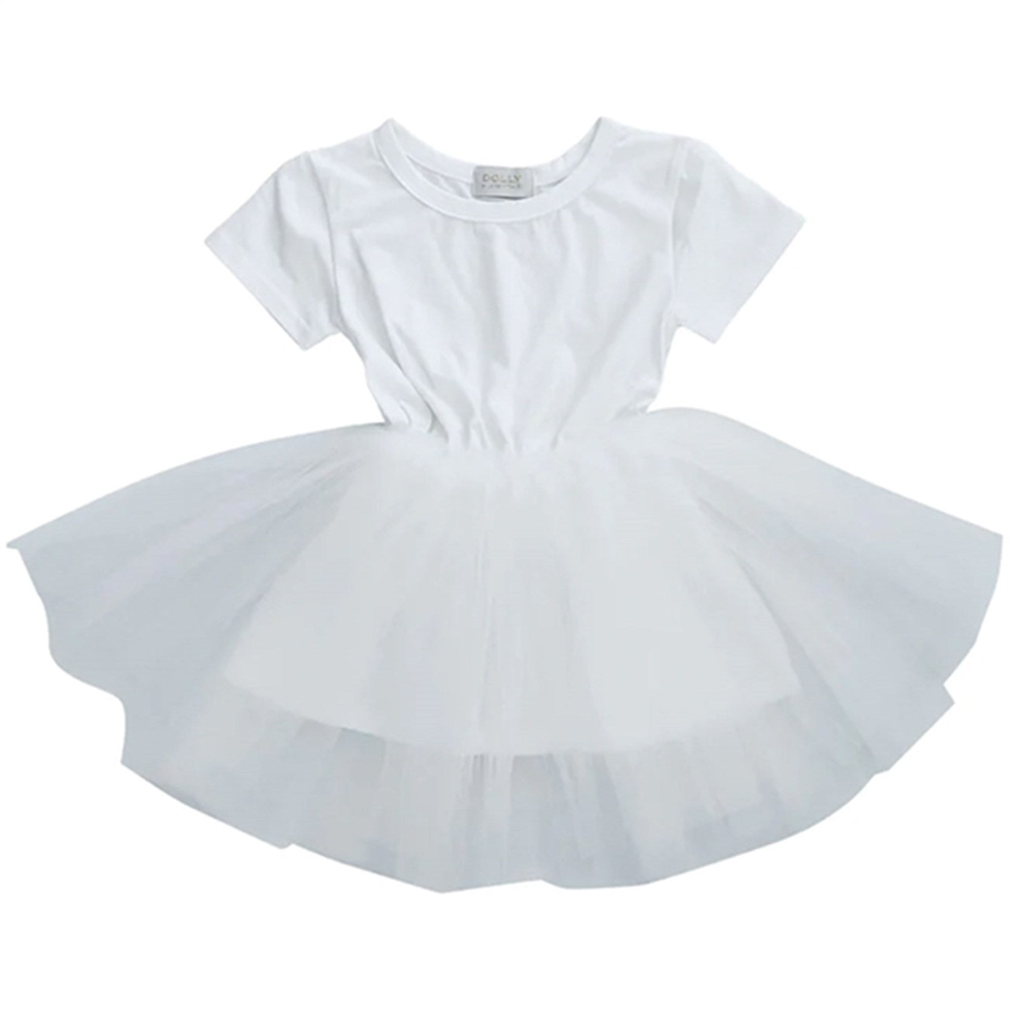 Dolly by Le Petit Tom Tutully T-Shirt Tutu Dress White