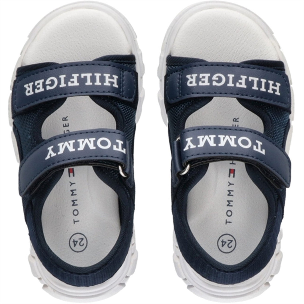 Tommy Hilfiger Logo Velcro Sandal Blue