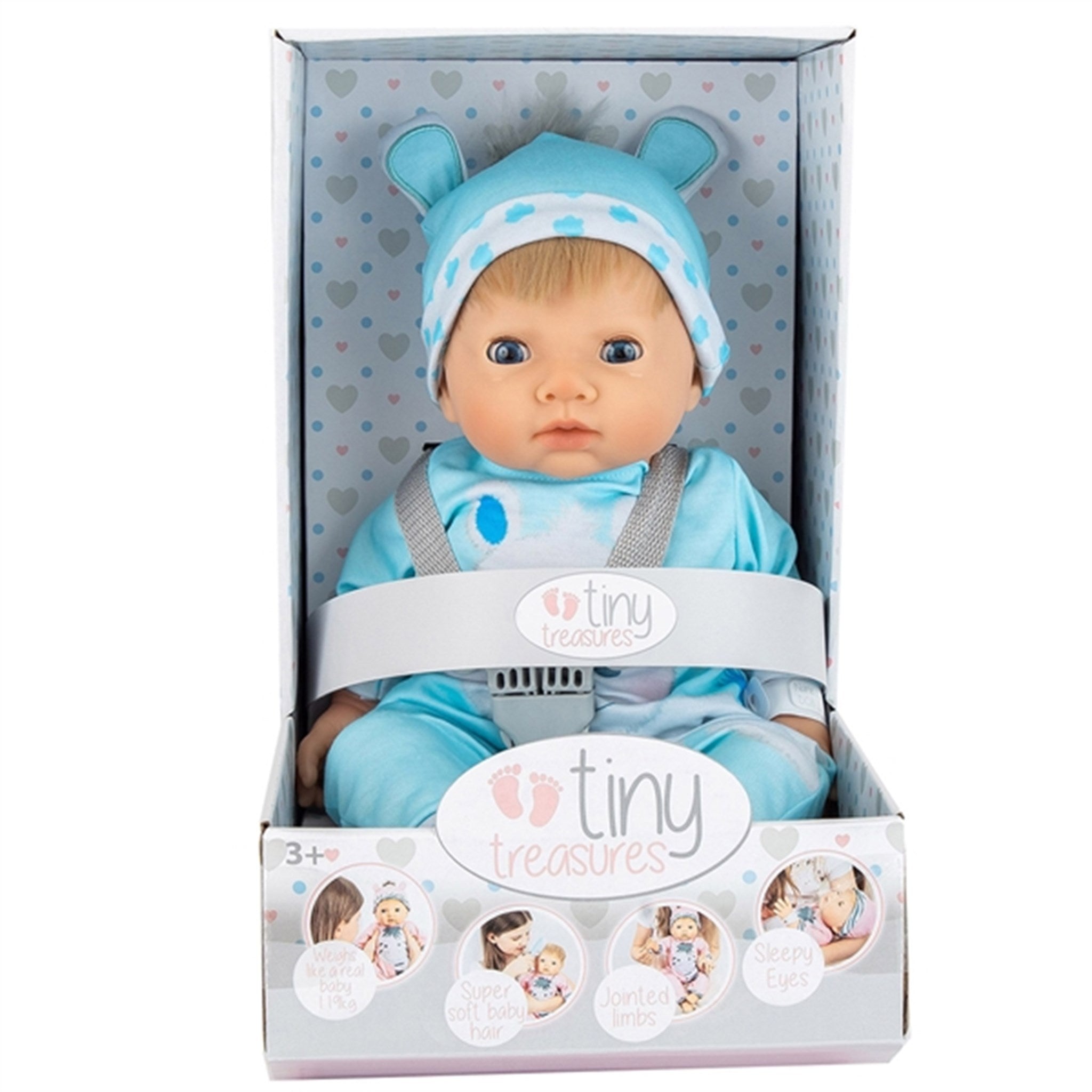 Tiny Treasure Blond Haired Doll Hippo Outfit