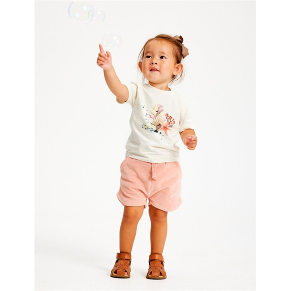 THE NEW Siblings Peach Beige Gertrud Terry Shorts