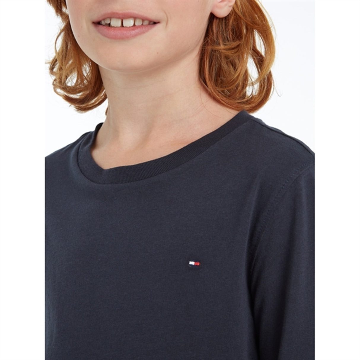 Tommy Hilfiger Boys Basic CN Bluse Sky Captain