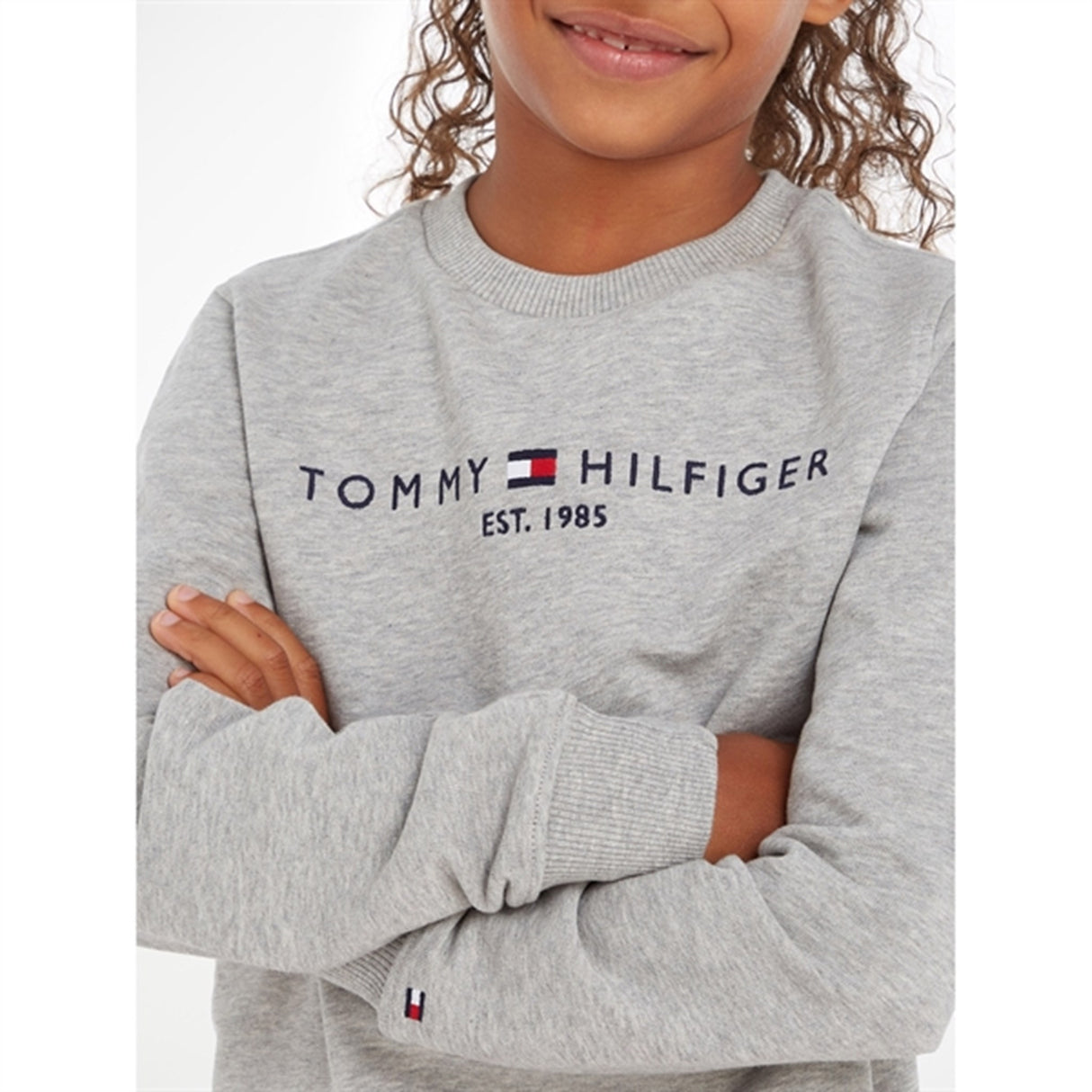 Tommy Hilfiger Essential Sweatshirt Light Grey Heather