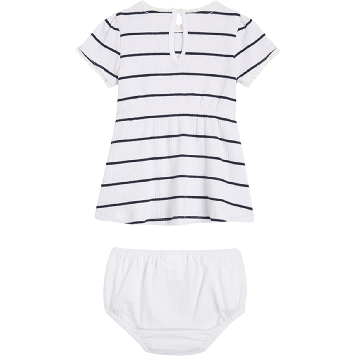 Tommy Hilfiger Baby Striped Rib Dress White / Desert Sky Stripe