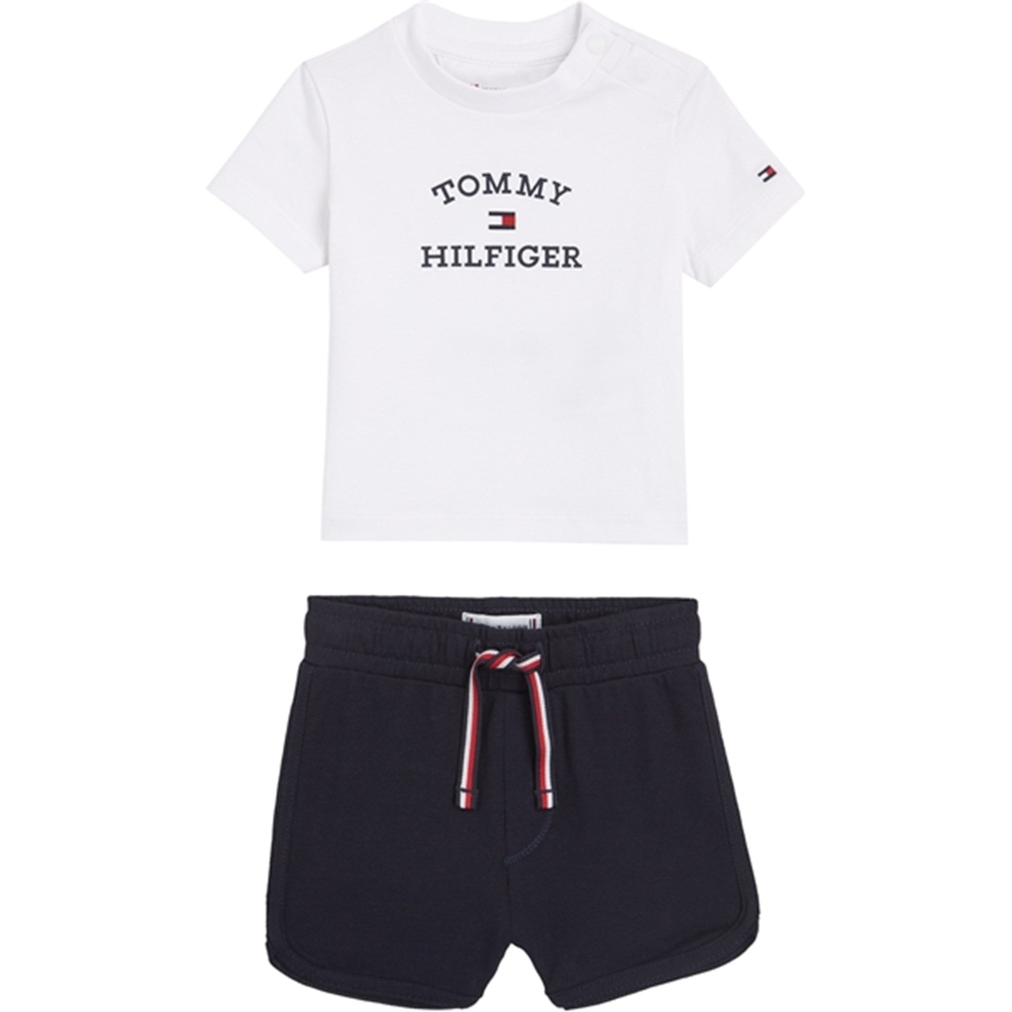 Tommy Hilfiger Baby Th Logo Shorts Set White