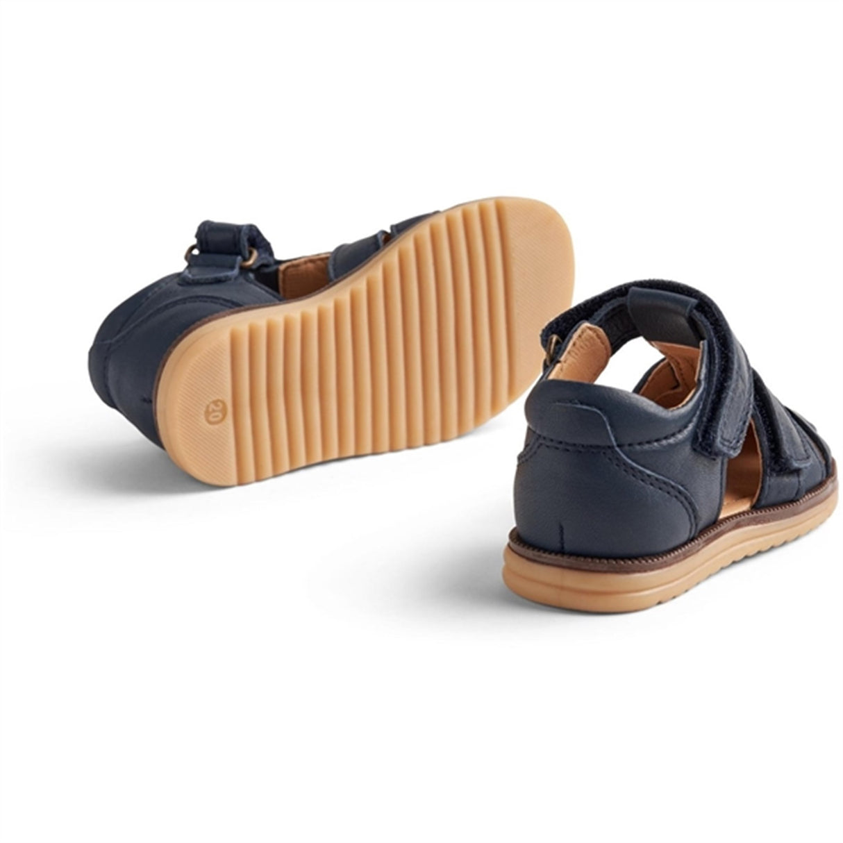 Wheat Sandal Closed Toe Sky Navy