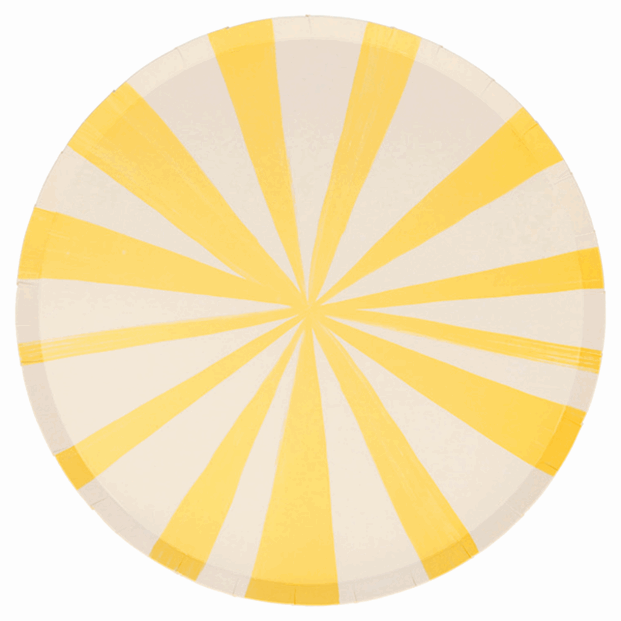 Meri Meri Stripe Yellow Plates