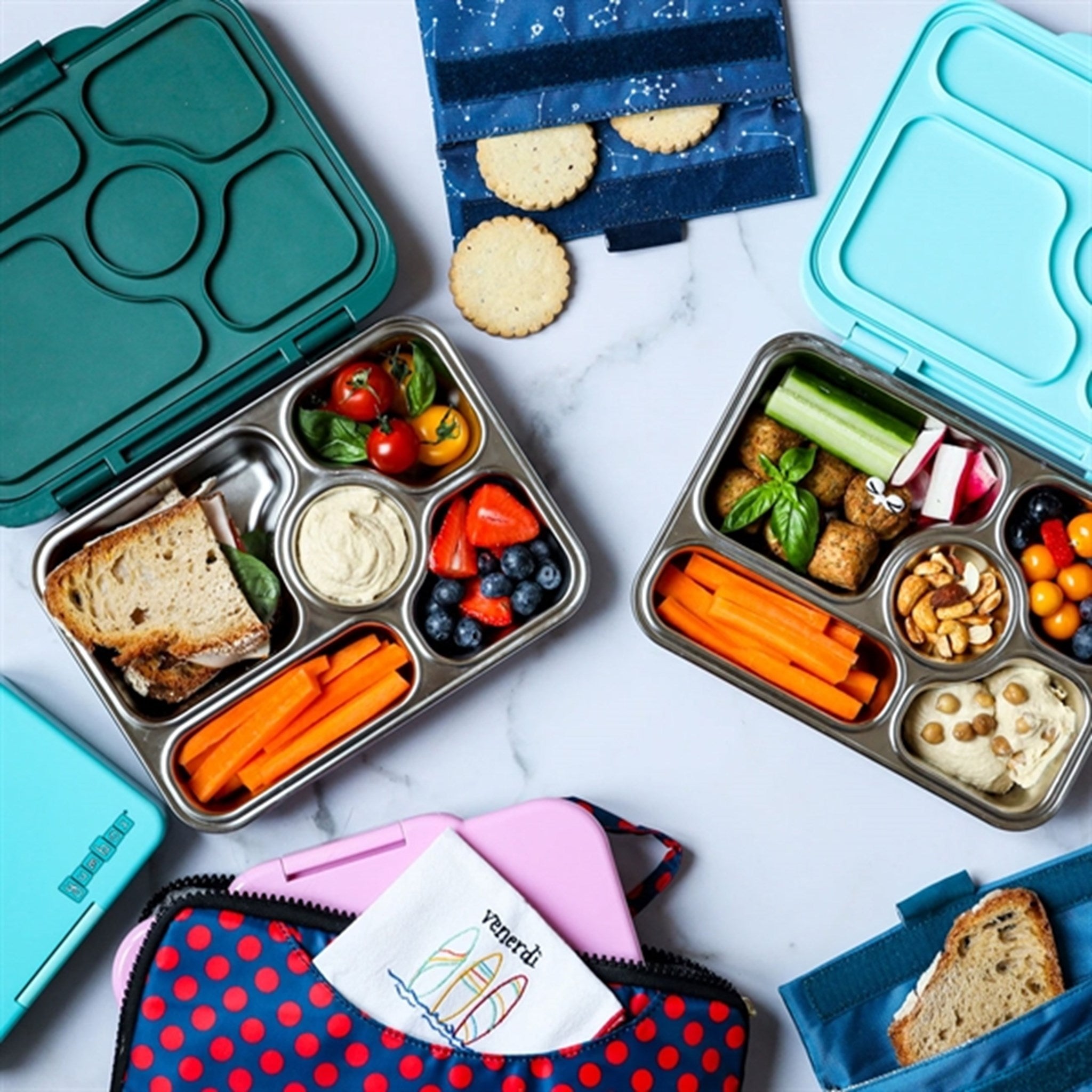 Yumbox Presto Stainless Steel Lunch Box Kale Green 3