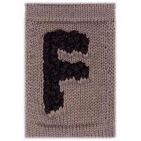 Smallstuff Knit Letter Nature