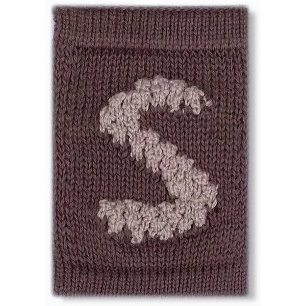 Smallstuff Knit Letter Nature