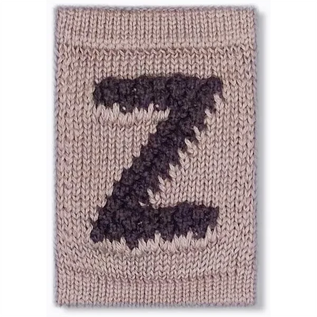 Smallstuff Knit Letter Nature