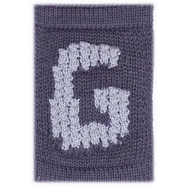 Smallstuff Knit Letter Blue