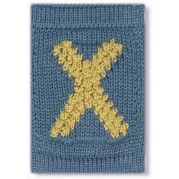 Smallstuff Knit Letter Blue