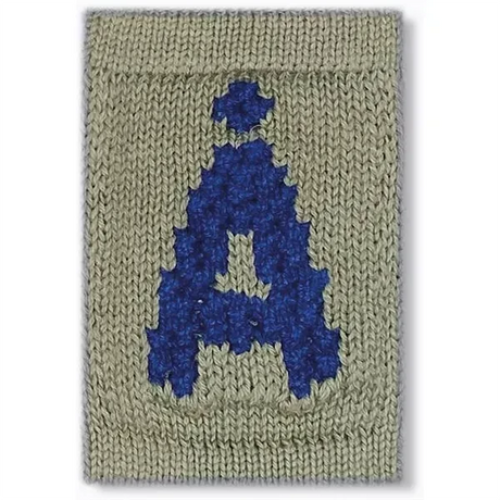 Smallstuff Knit Letter Blue