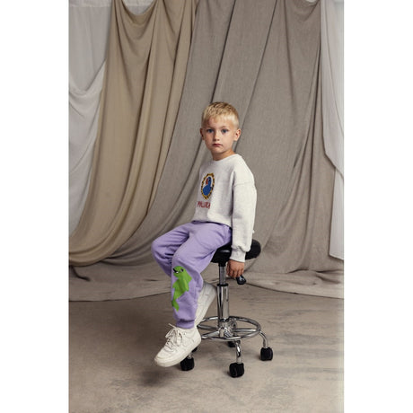 Mini Rodini Purple Dolphin Sp Sweatpants 2