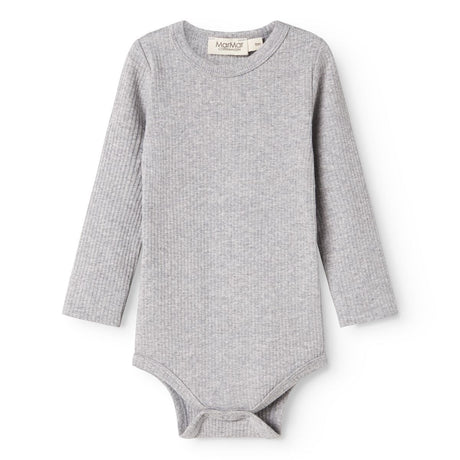 MarMar Modal Melange Light Grey Melange Plain Body LS