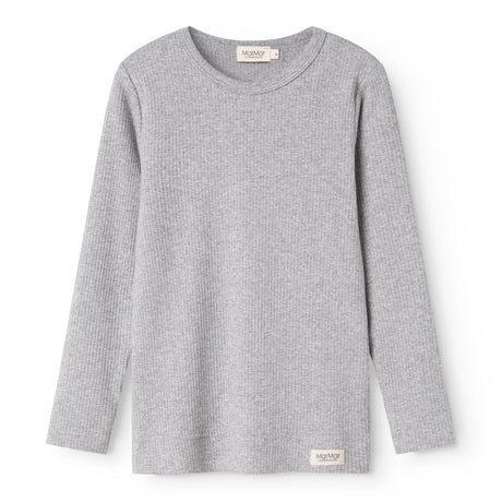 MarMar Modal Melange Light Grey Melange Plain Blouse