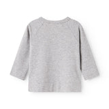 MarMar Modal New Born Light Grey Melange Tut Wrap LS Blouse