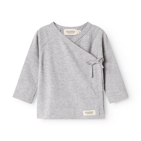 MarMar Modal New Born Light Grey Melange Tut Wrap LS Blouse