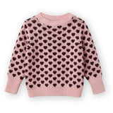 Fliink Smoke Rose / Burgendy Janie Cashmere Heart Pullover