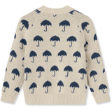 Fliink Sandshell / Insignia Blue Janie Cashmere Umbrella Pullover