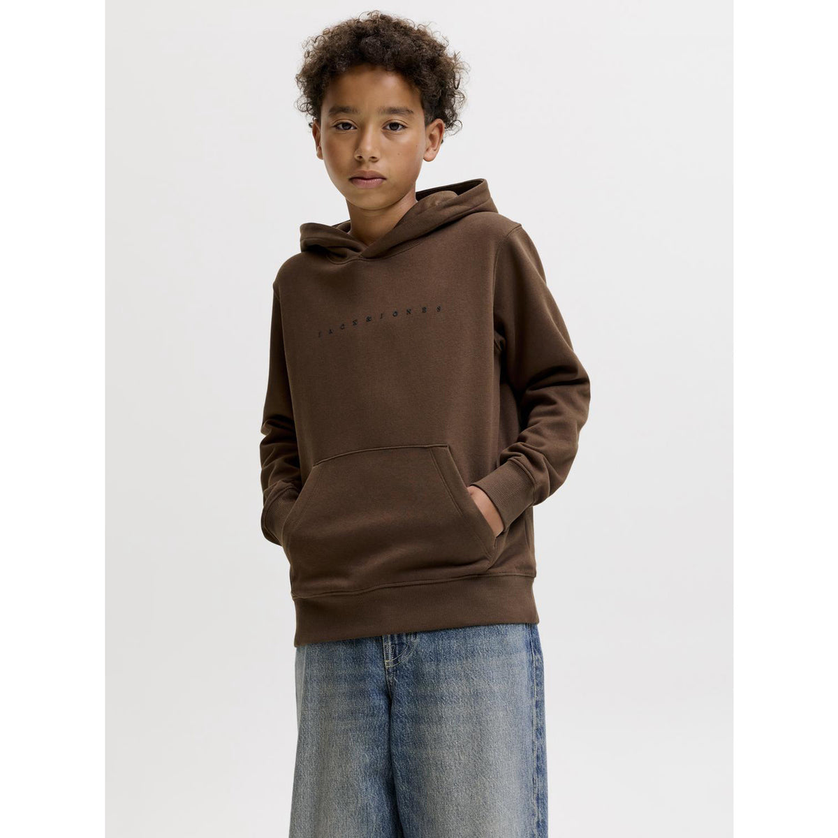 Jack & Jones Cocoa Jjestar Jj Sweat Hood Noos Jnr